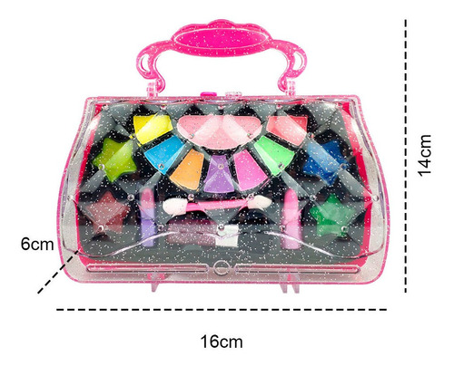 Imagem 4 de 4 de Kit Maquiagem Infantil E Bolsinha Glamour Polibrinq +3 Anos