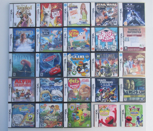 Lote X25 Juegos Originales Para Nintendo Ds