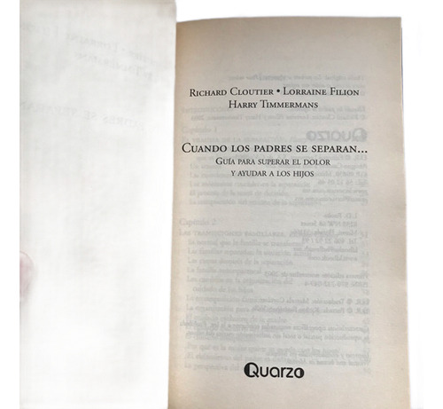 Cuando Los Padres Se Separan...- Clutier, R Et. Al. Libro (Usado)
