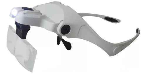 Lupa Profissional 9892b1 Com Pala E Leds - 5 Lentes