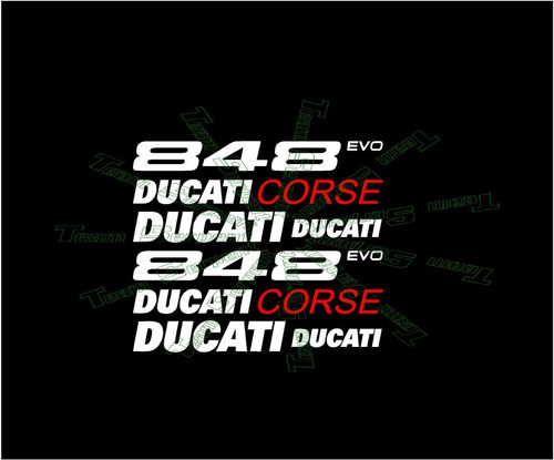 Kit De Stickers Calcomanias Para Moto Ducati 848 Evo