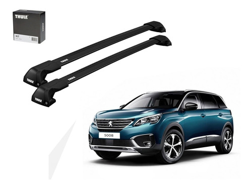 Juego Barras Thule Wingbar Edge Evo Black Peugeot 3008-5008