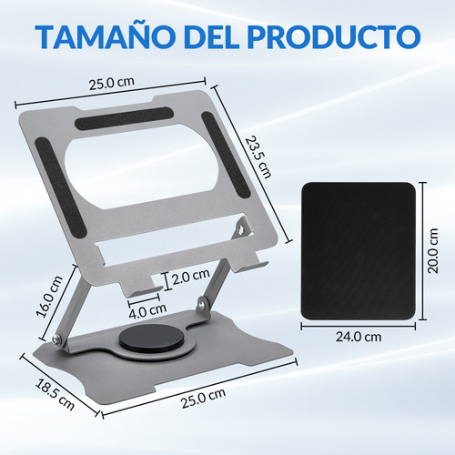 Base Soporte Para Laptop Tableta Portátil Ajustable Plegable