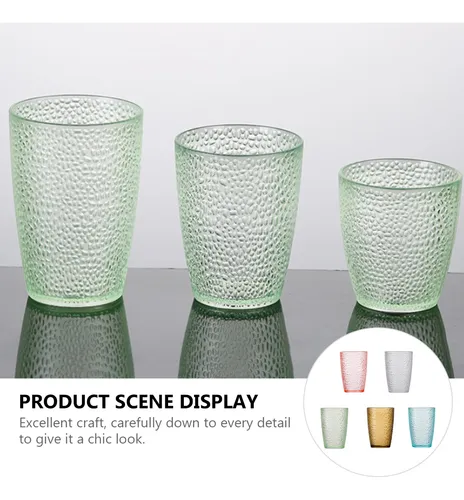Taza De Agua Acrílica De Color Transparente, 5 Unidades, Taz