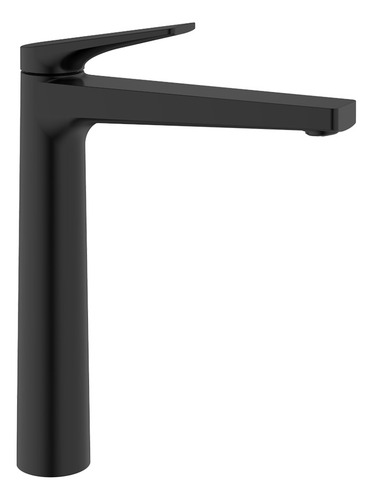 Grifería Monocomando Alto Peirano Wave 61-168n Black Lavatorio Color Negro Acabado Mate Baño Canilla Negra