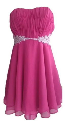 Lilasori Vestido Rosa Fucsia Talla S Graduacion Xv Años