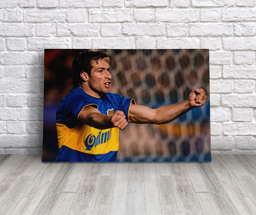 Cuadro Martín Palermo Boca Juniors Canvas 45x30 Cm