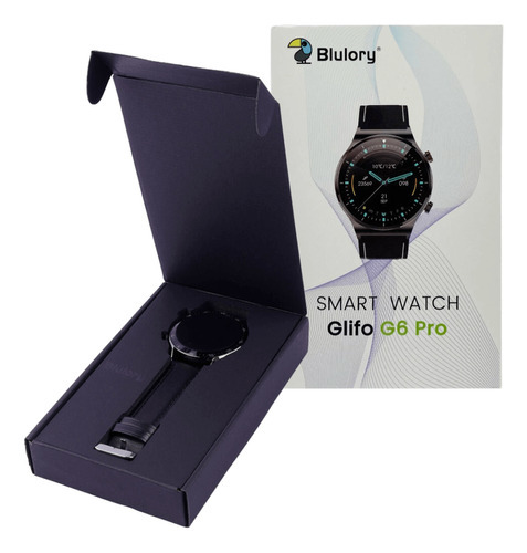Relógio Smartwatch Blulory Glifo G6 Pro Para Android E Ios Cor Da Caixa Preto Cor Da Pulseira Preto