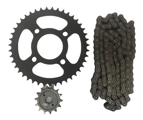 Imagen 5 de 8 de Kit De Sprocket Y Cadena Bajaj Original Para Discover 150 S