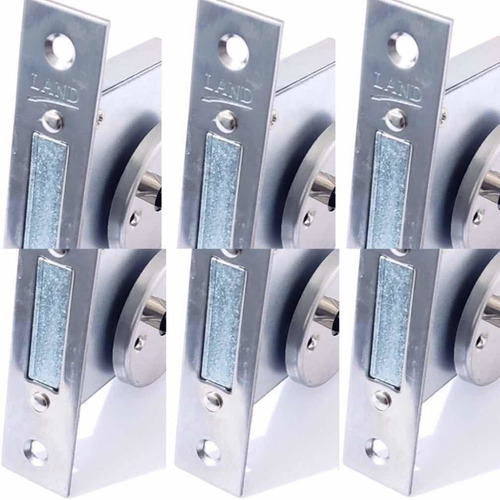 6 Fechaduras Land Auxiliar Tetra Quadrupla - * Mesmo Segredo