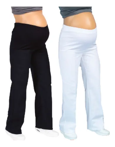 Pantalon blanco para embarazada hot sale