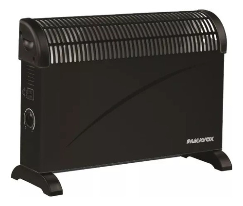 Convector Panavox Ch-09 N 750 / 1250 / 2000 W Color Negro