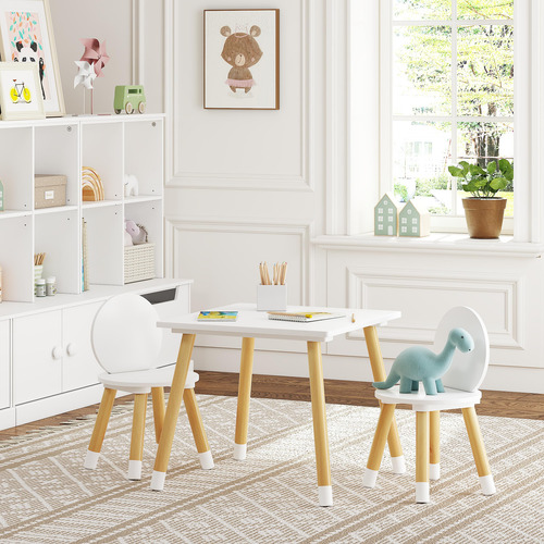 Utex Juego De Mesa Para Niños Con 2 Sillas Para Niños Color