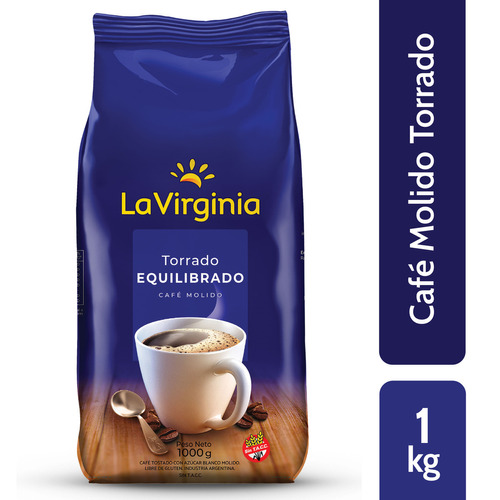 Cafe Molido La Virginia Torrado Equilibrado X 1 Kg Sin Tacc