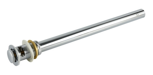 Desagüe De Push Metalico Con Rebose En Acero Inox.