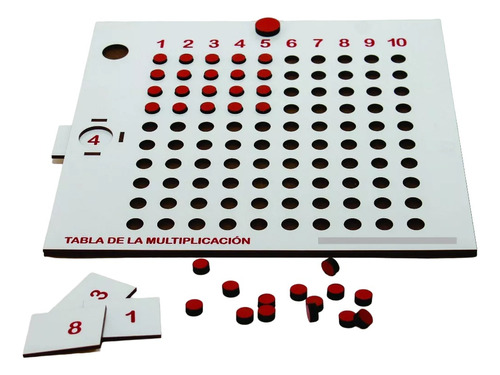 Tabla De La Multiplicación Montessori Didáctica Madera