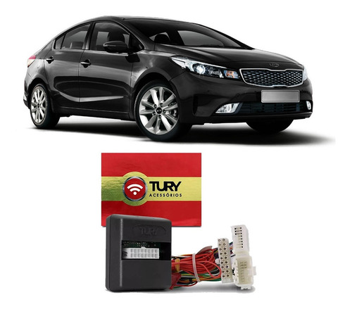 Alarme Tury Cerato 2013-2019 Dedicado Keyless Comfort 1.1 R