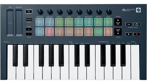 Imagen 2 de 4 de Novation Flkey Mini 25 Teclas Controlador Midi Fl Studio