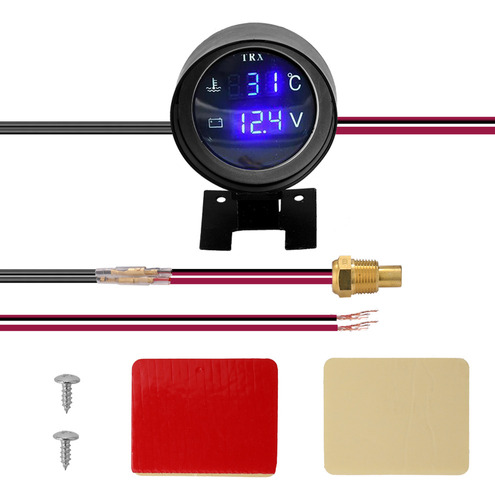 Medidor De Temperatura Para Coche, 12 V, Voltaje, Motor, 24