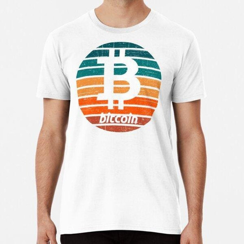 Remera Bitcoin Crypto Grunge Design V2 Algodon Premium