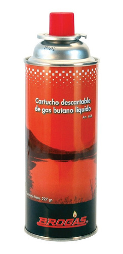 Cartucho Gas Brogas 227gr Butano Garrafa Calentador Premium