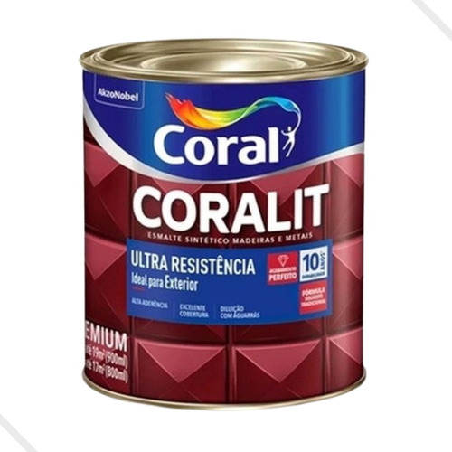 Tinta Esmalte Ultra Resistencia Coralit Branco 900ml - Coral