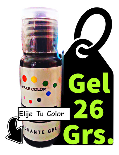 Colorante Comestible, Gel Cake Color 26g, Mas Grande