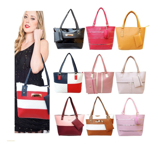 Bolsas Para Dama Mayoreo Económicas Lote 10 Bolsos De Moda
