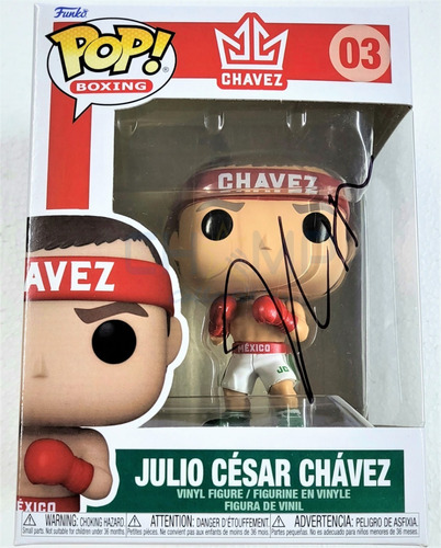 Funko Pop! Firmado Julio Cesar Chavez Autografo Boxing #03