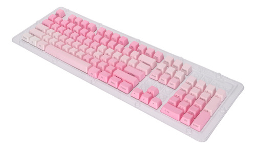 104 Piezas De Teclas Personalizadas, Rosa, Blanco, Pbt, Grab