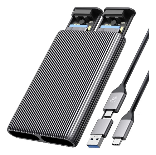 Ssd Sata Orico Dual M.2 Nvme Ngff De Aluminio