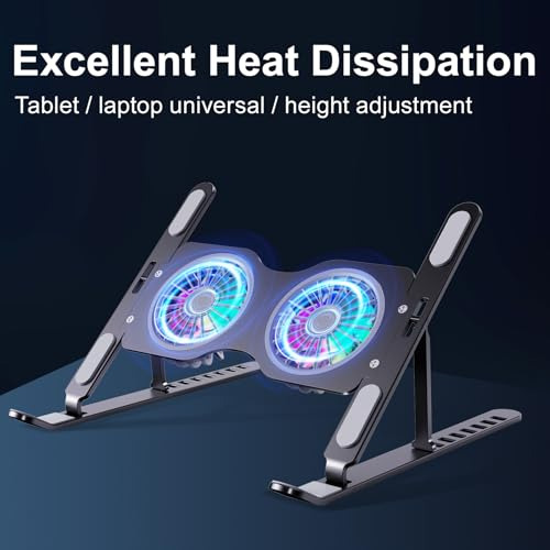 Soporte Para Portátil Con Ventilador Para Escritorio, Soport