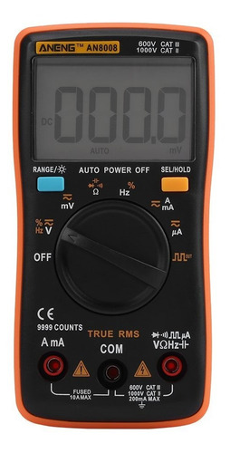 Multimetro An8008 True-rms Digital Ac Dc Voltaje Ohm
