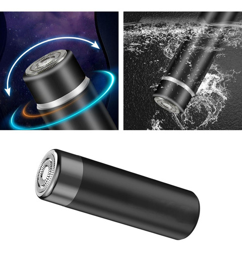 Mini Barbeador Elétrico Masculino Usb Recarregável Molhado