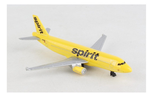 Avion De Juguete Metalico Spirit Airlines Daron Amarillo