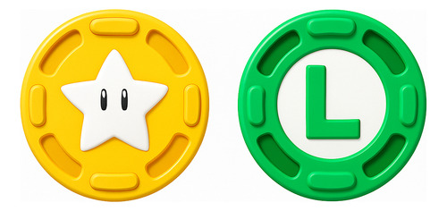4 Grips Capa Analógico Joy-con Para Switch Modelo Mario Cor Verde E Amarelo