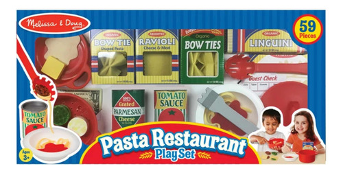 Melissa & Doug Juego De Comida, Simulación Restaurante Pasta