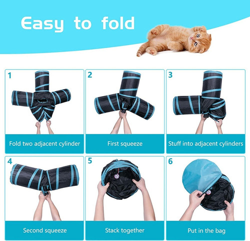 De Juguete De TĂșnel Para Gatos, Cachorros, Conejos, Etc.