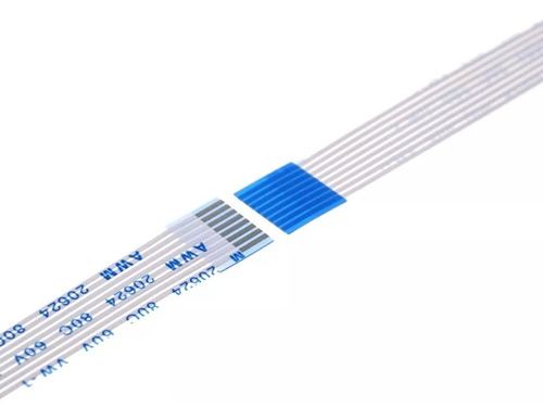 Imagen 1 de 3 de Cable Flex Etiquetadora Zebra 8pin 50cm 1.0mm Ancho 9mm