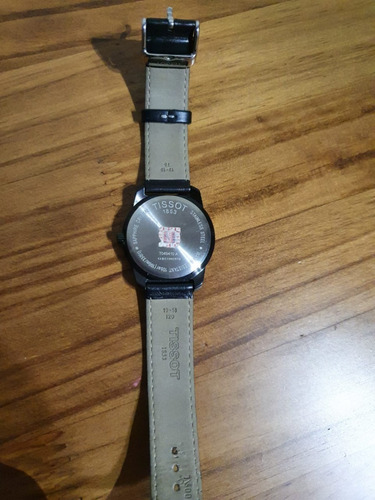 Relógio Tissot Feminino Preto Pulseira De Couro Novíssimo