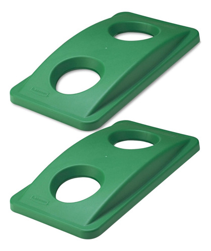 Tapa Slim Jim Rubbermaid De Reciclaje 2 Piezas