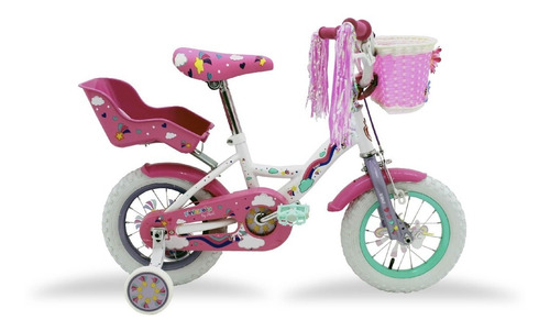 Bicicleta Pintarela Sparkly Unicornio Rodada 12