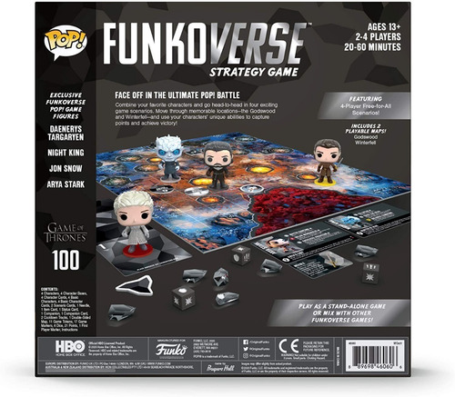 Juego De Mesa Funkoverse Game Of Thrones Jon Snow Daenerys