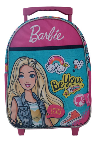 Mochila Papelería Francesa Barbie 16760w Color Rosa Diseño Liso 13l