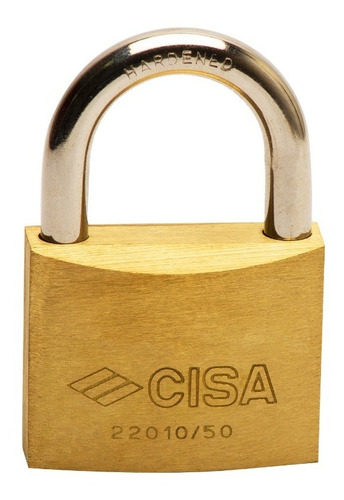 Imagen 2 de 10 de Candados De Arco 30mm Laton Igualados 3 Unds 2 Llaves Cisa