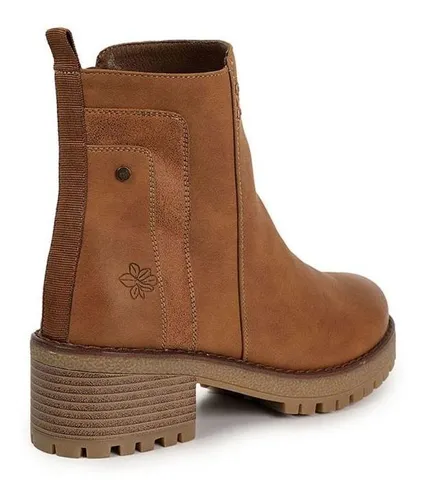 Bata Botines Casuales Para Mujer Camel Env o gratis