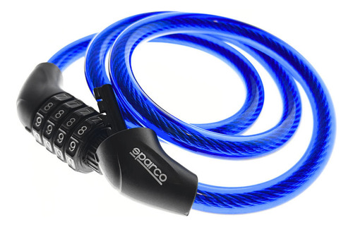 Candado Sparco Se804bl Para Bicicleta Ligero Y Seguro Color Azul