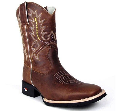 Bota Tipo Goyazes Bico Quadrado Masculina Marca Show Horse