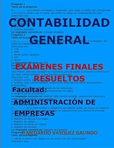 Libro: Contabilidad General-exámenes Finales Resueltos: Facu