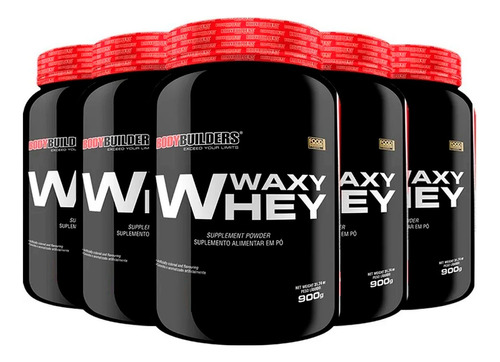 Waxy Whey 900gr - Bodybuilders ( 5 Unidades ) Sabor Paçoca